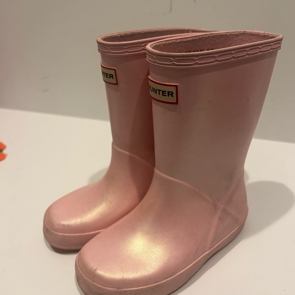 Hunter Kids Pink Boots